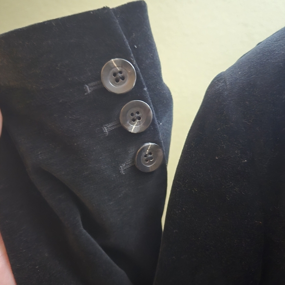 Vintage Merona Women's Black Velveteen Blazer - Picture 4 of 7